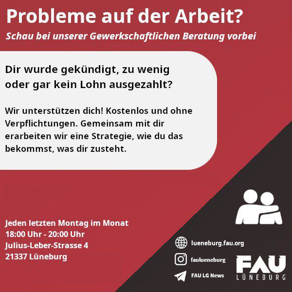 Gewerkschaftliche Beratung in Kaltenmoor und Kreideberg